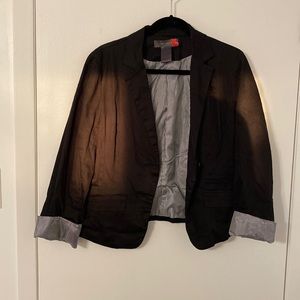 Structured black blazer.